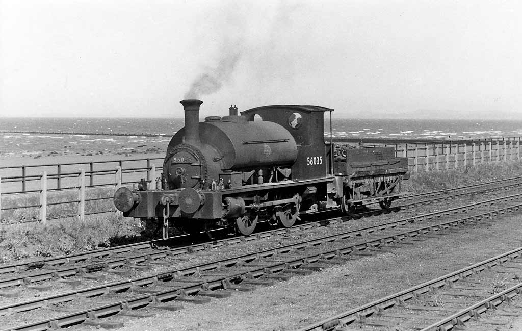 Marine Parade, Seafield Road  -  loco no. 56035