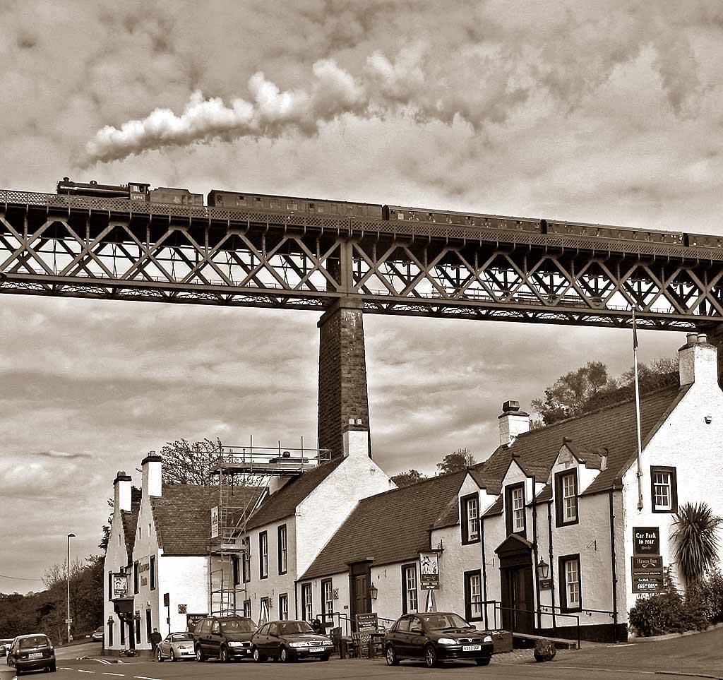 Steam Train Excursion over the Forth Rail Bridge  -  May 2008