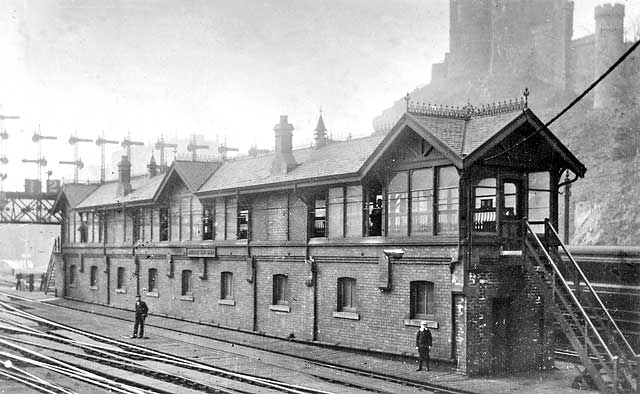 Railway Photographs  -  Edinburgh Waverley, East Cabin