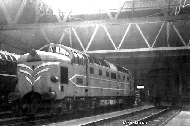 'Deltic' at Leith Central station