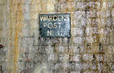 Scotland Street Tunnel  -  World War 2 sign  -  photographed 2006