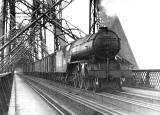 A Fish Train crosses the Forth Bridge  -  1950s