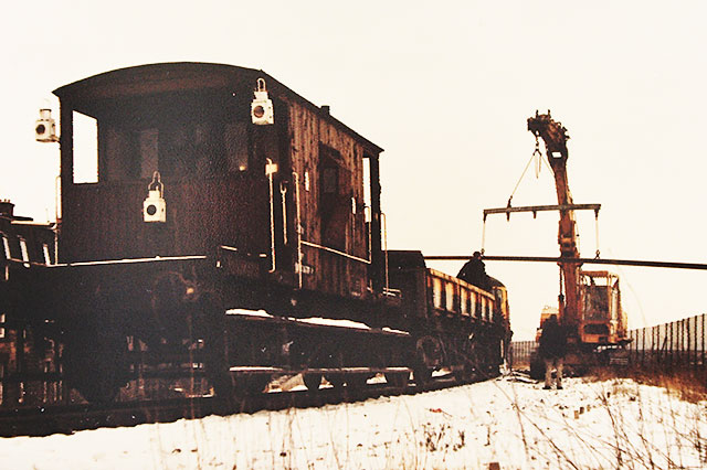Trinity Station 1986 - as the railway lines were being lifted