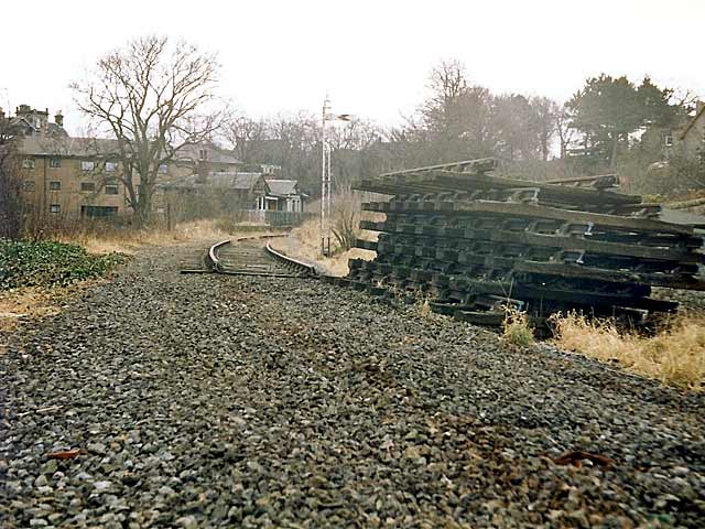 Trinity Station 1986  -  as the railway lines were being lifted