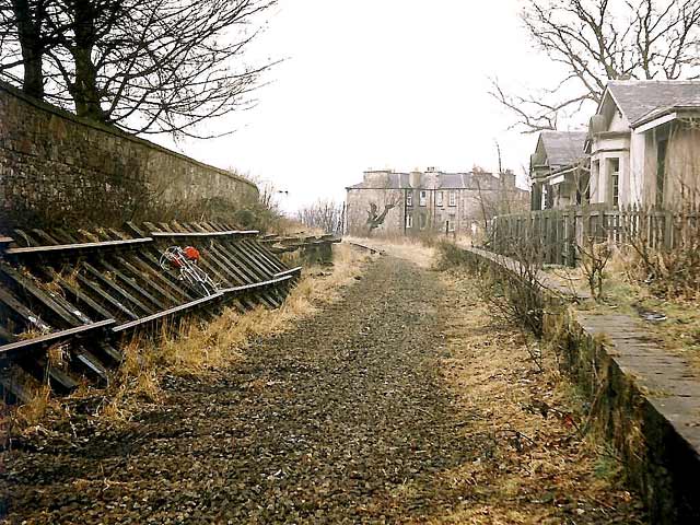 Trinity Station 1986  -  as the railway lines were being lifted