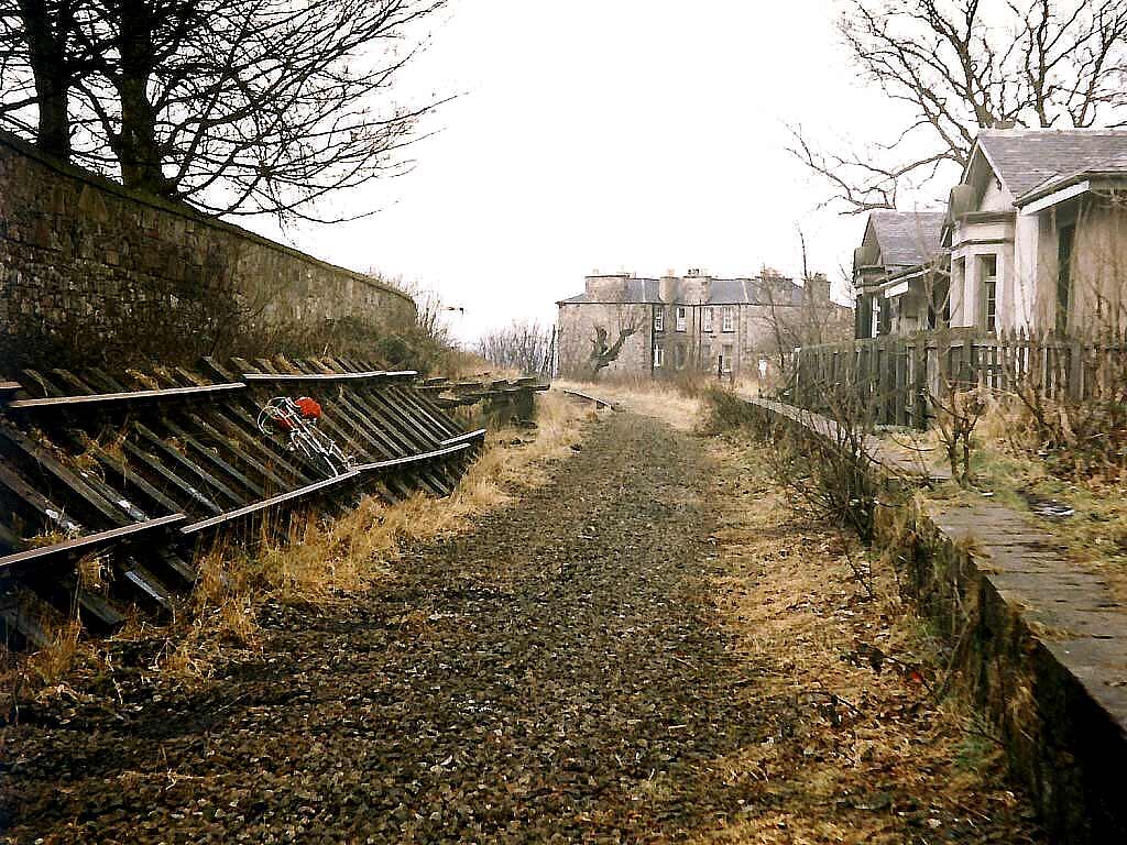 Trinity Station 1986  -  as the railway lines were being lifted