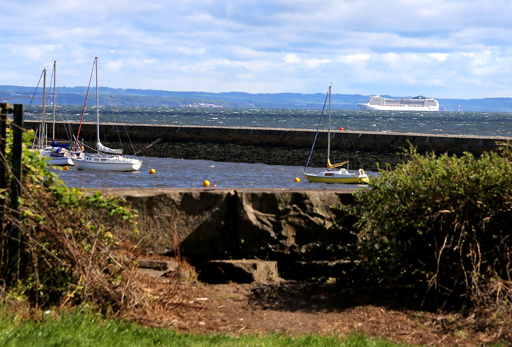 MSC Magnifica in  the Firth of Forth  -  seen from Granton Harbour, 23 May 2013