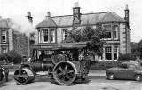 Steam Roller at Cluny Drive, Morningside  -  1959