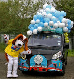 Edinburgh Taxi Trde Children's Outing, 2012  -  Taxi decorated as Thomas the Tank Engine + Bear