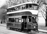 Tram 172 posed for a photograph.  Was this photo taken at Bruntsfield Links or The Meadows, and when might this photo have been taken?