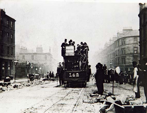 Cable Car  -  Trial Run  -  Leith Walk  -  1 June 1899