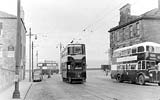Photo from the National Tramway Museum Collection  -  Looking to the north to the foot of Craighall Road, Newhaven - 1956