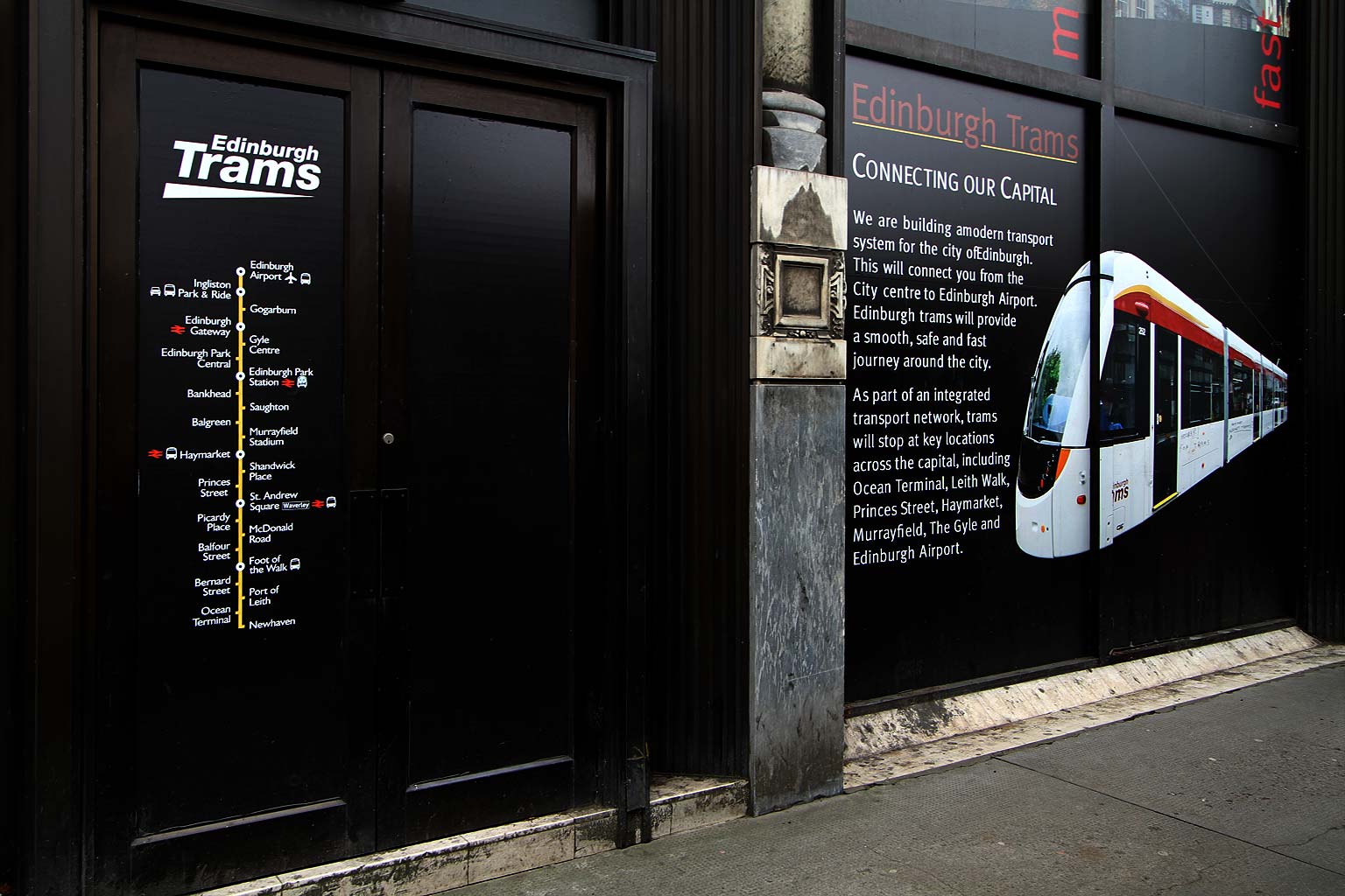 Poster for Trams  -  South side of St Andrew Square