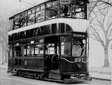 Tram 261 posed for a photograph.  Was this photo taken at Bruntsfield Links or The Meadows, and when might this photo have been taken?