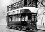 Tram 314 posed for a photograph.  Was this photo taken at Bruntsfield Links or The Meadows, and when might this photo have been taken?