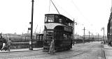 Tram beside the Firth of Forth at Annfield (Lindsay Road), Newhaven