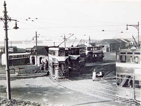 Trams at Granton