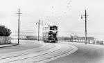 Granton Road  -  Tram travelling up Granton road, approaching the juncton with Boswall Road