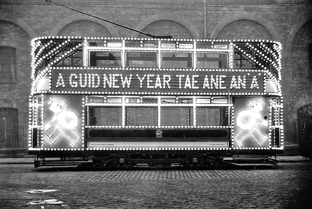 Illuminated Tram  -  A Guid New Year