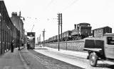 Lower Granton Road - 1950s?    Tram, Train and half a Lorry