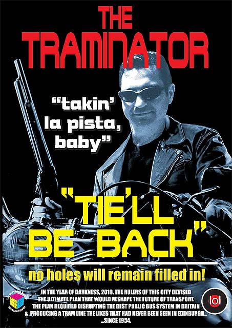 Edinburgh Tram Poster  -  The Traminator
