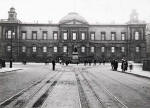 Register House and the cable tramway tracks from North Bridge