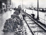 Tram Line Repairs  -  Princes Street  -  1953