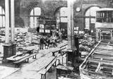 The Heavy Repair Shop at Shrubhill Tram Works converted to become a dormitory for volunteer workers during the General Strike in May 1926