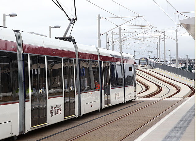 Testing Edinburgh's new trams  -  Exercise Salvador  -  13 March 2014