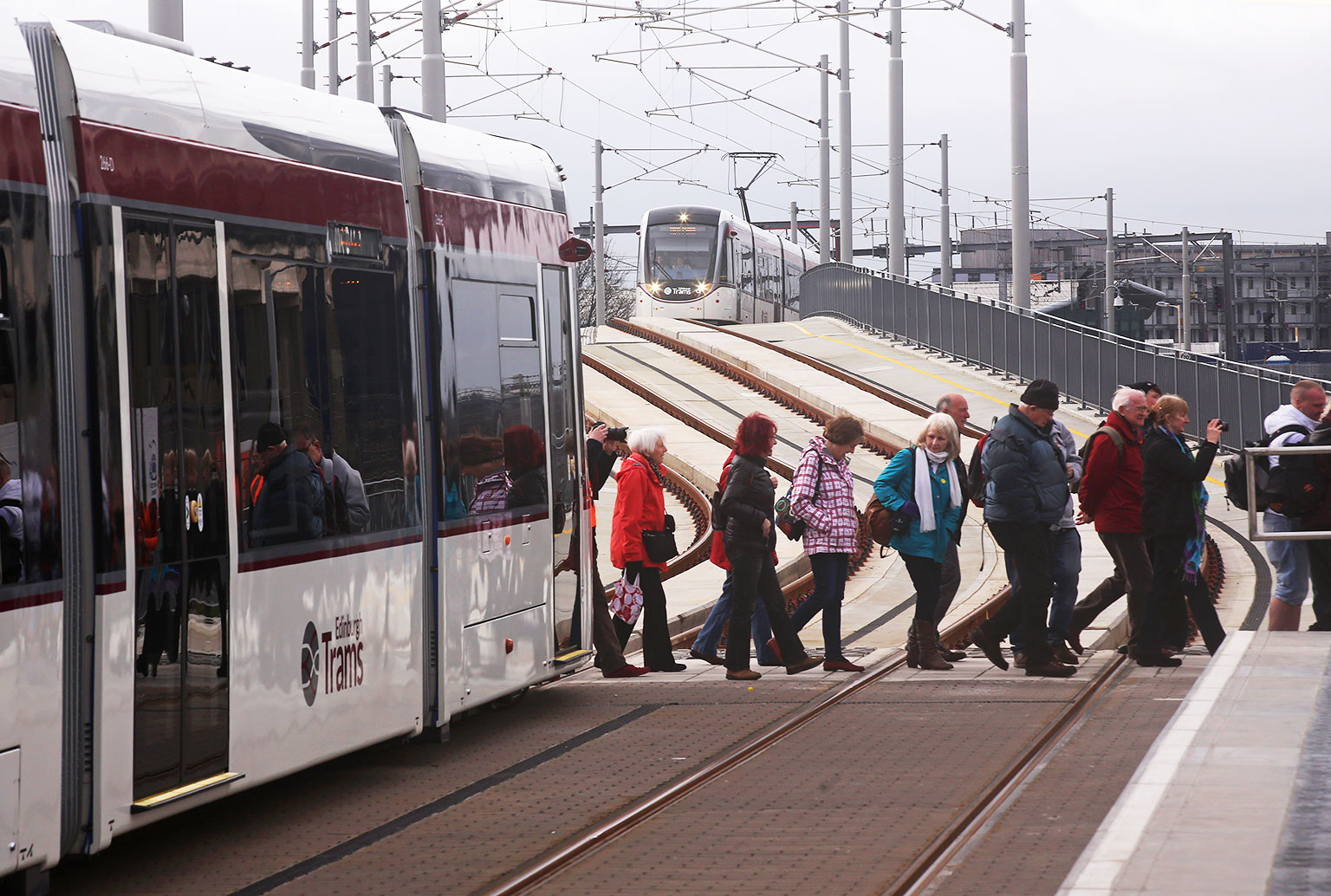 Testing Edinburgh's new trams  -  Exercise Salvador  -  13 March 2014