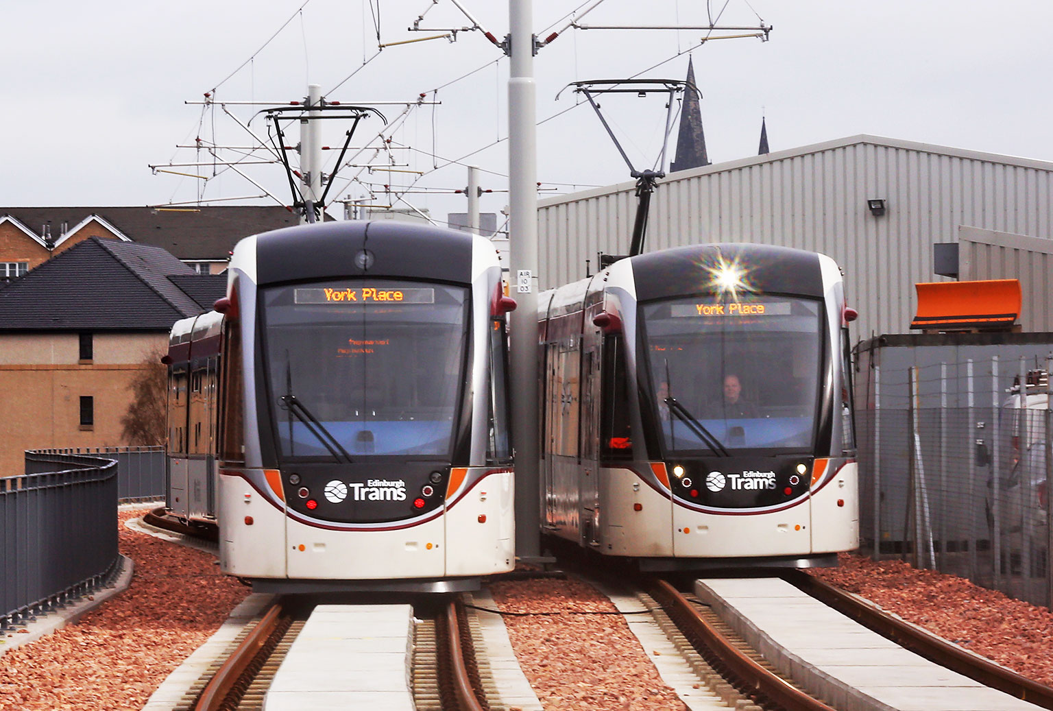 Testing Edinburgh's new trams  -  Exercise Salvador  -  13 March 2014