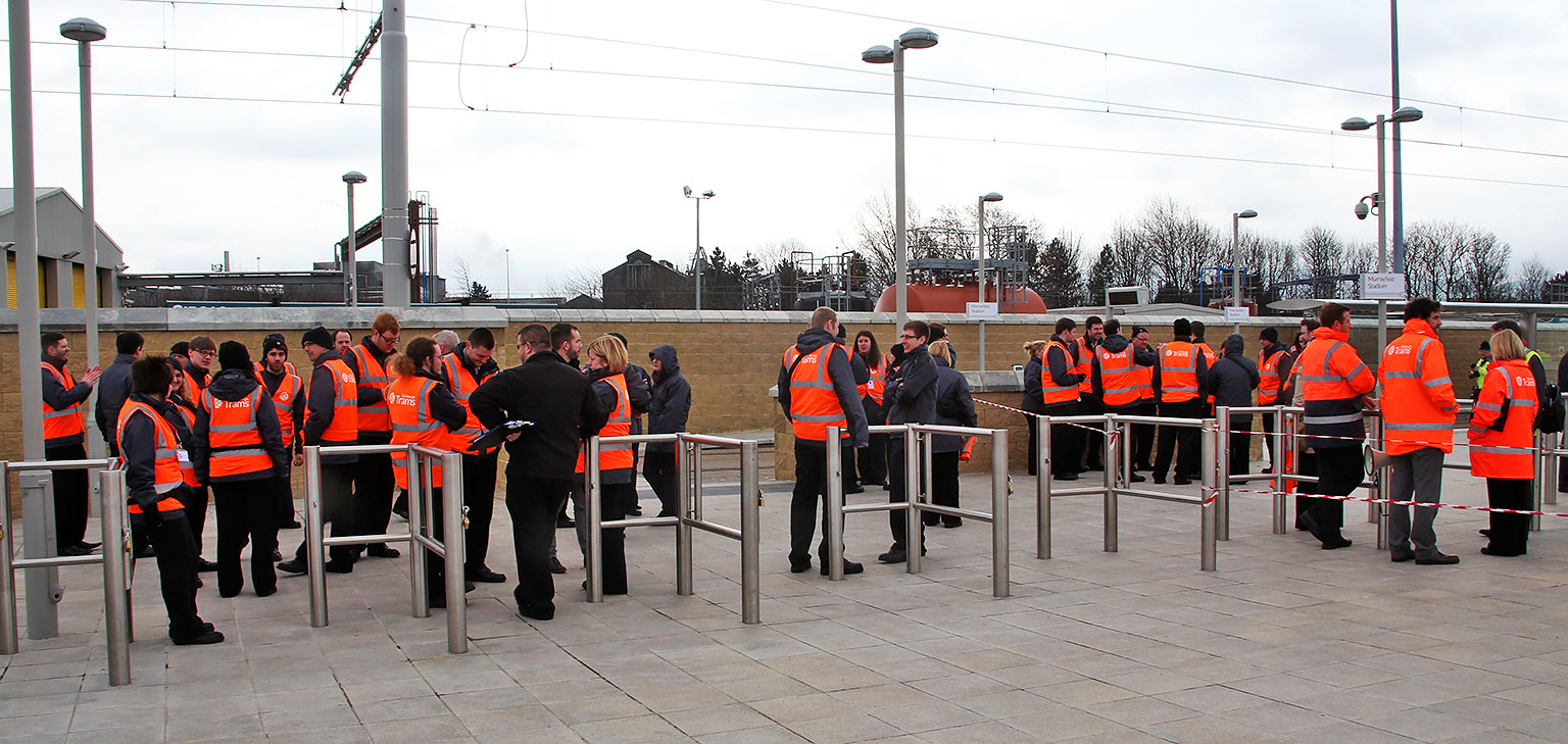 Testing Edinburgh's new trams  -  Exercise Salvador  -  13 March 2014