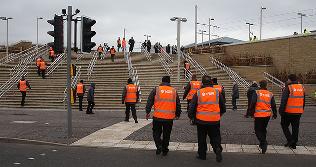 Testing Edinburgh's new trams  -  Exercise Salvador  -  13 March 2014