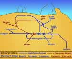 Map of some of Edinburgh's Railways since 1831