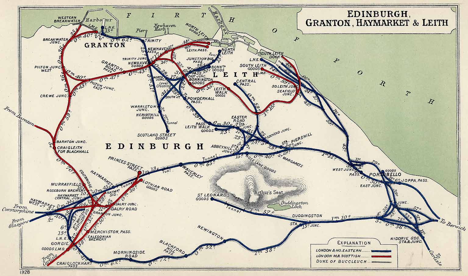 Edinburgh Railways - 1928