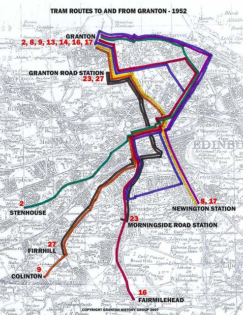 North Edinburgh and Leith Tram Lines  -  1920