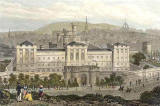 Engraving from 'Modern Athen'  -  hand-coloured  -  Calton Jail