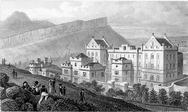 Engraving from 'Modern Athens'  -  Calton Jail