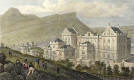 Engraving from 'Modern Athens'  -  hand-coloured  -   The Bridewell