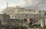 Engraving from 'Modern Athens'  -  hand-coloured  -  The Royal High School