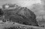 Engraving in 'Modern Athens'  -  Edinburgh Castle