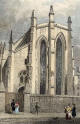 Engraving from 'Modern Athens'  -  hand-coloured  -  Trinity Church