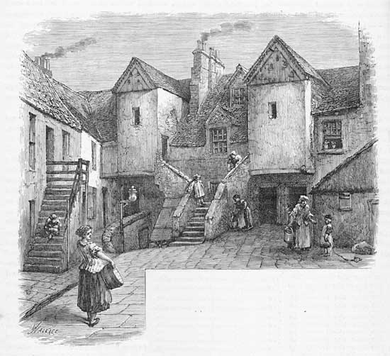 Engraving from 'Old & New Edinburgh  -  White Horse Inn