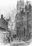 Engraving from 'Old & New Edinburgh'  -  Castle Hill