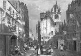 Engraving from 'Old & New Edinburgh'  -  The Heart of Midlothian