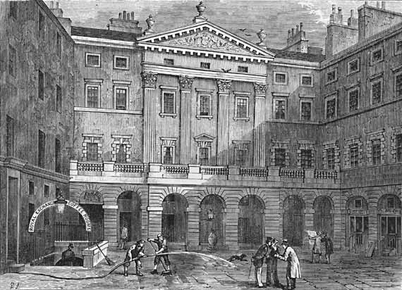 Engraving from 'Old & New Edinburgh'  -  The Royal Exchange