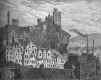 Engraving from 'Old & New Edinburgh  -  Calton Jail from the back of Shakespeare Square