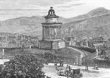 Engraving from 'Old & New Edinburgh'  -  The Burns Monument