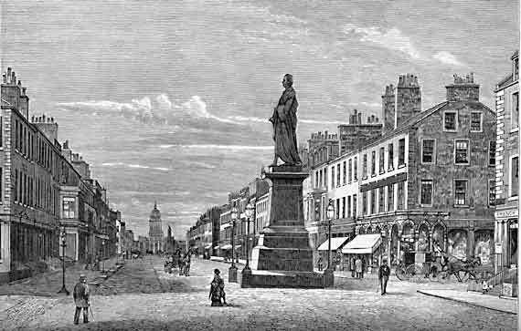 Engraving from 'Old & New Edinburgh  -  George Street
