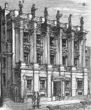 Engraving from 'Old & New Edinburgh'  -  British Linen Bank on the east side of St Andrew Square